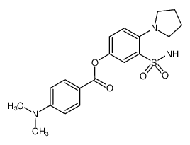 5,5-dioxido-2,3,3a,4-tetrahydro-1H-benzo[e]pyrrolo[2,1-c][1,2,4]thiadiazin-7-yl 4-(dimethylamino)benzoate CAS:393088-87-4 manufacturer & supplier