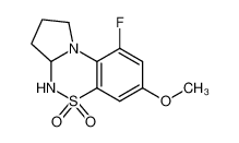 5,5-Dioxo-9-fluoro-7-methoxy-2,3,3a,4-tetrahydro-1 H-pyrrolo[2,1-c]-[1,2,4]benzothiadiazine CAS:393089-53-7 manufacturer & supplier