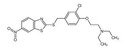 {2-[2-chloro-4-(6-nitro-benzothiazol-2-ylsulfanylmethyl)-phenoxy]-ethyl}-diethyl-amine CAS:3931-40-6 manufacturer & supplier