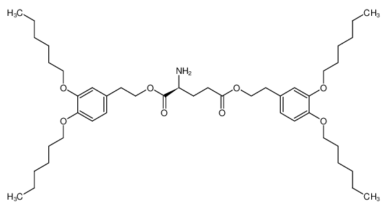 bis[2-[3,4-bis(hexyloxy)phenyl]ethyl] L-glutamate CAS:393104-63-7 manufacturer & supplier