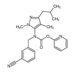 pyridin-2-yl (3-cyanobenzyl)(3-isobutyl-1,4-dimethyl-1H-pyrazol-5-yl)carbamate CAS:393111-92-7 manufacturer & supplier