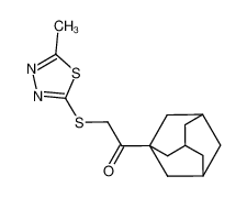 1-(adamantan-1-yl)-2-(5-methyl-1,3,4-thiadiazol-2-ylsulfanyl)ethanone CAS:393128-76-2 manufacturer & supplier