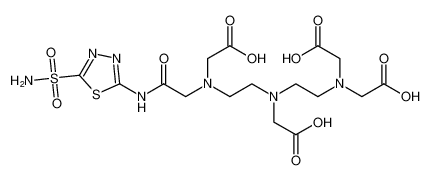 2,2'-((2-((carboxymethyl)(2-((carboxymethyl)(2-oxo-2-((5-sulfamoyl-1,3,4-thiadiazol-2-yl)amino)ethyl)amino)ethyl)amino)ethyl)azanediyl)diacetic acid CAS:393130-85-3 manufacturer & supplier