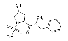 (2R,4S)-4-Mercapto-1-methanesulfonyl-pyrrolidine-2-carboxylic acid benzyl-methyl-amide CAS:393154-70-6 manufacturer & supplier