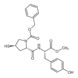 benzyl (2S,4R)-2-(((S)-3-(4-hydroxyphenyl)-1-methoxy-1-oxopropan-2-yl)carbamoyl)-4-mercaptopyrrolidine-1-carboxylate CAS:393158-19-5 manufacturer & supplier