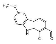 1-chloro-6-methoxy-9H-carbazole-2-carbaldehyde CAS:393165-38-3 manufacturer & supplier