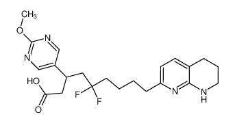 5,5-Difluoro-3-(2-methoxy-pyrimidin-5-yl)-9-(5,6,7,8-tetrahydro-[1,8]-naphthyridin-2-yl)-nonanoic acid CAS:393177-92-9 manufacturer & supplier