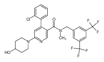 4'-(2-chloro-phenyl)-4-hydroxy-3,4,5,6-tetrahydro-2H- [1,2']bipyridinyl-5'-carboxylic acid (3,5-bis-trifluoromethyl-benzyl)-methyl-amide CAS:393508-75-3 manufacturer & supplier