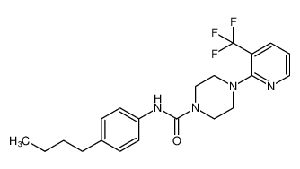 N-(4-butylphenyl)-4-(3-(trifluoromethyl)pyridin-2-yl)piperazine-1-carboxamide CAS:393514-11-9 manufacturer & supplier