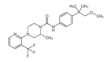 (R)-N-(4-(1-methoxy-2-methylpropan-2-yl)phenyl)-2-methyl-4-(3-(trifluoromethyl)pyridin-2-yl)piperazine-1-carboxamide CAS:393514-69-7 manufacturer & supplier