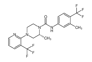 (R)-2-methyl-N-(3-methyl-4-(trifluoromethyl)phenyl)-4-(3-(trifluoromethyl)pyridin-2-yl)piperazine-1-carboxamide CAS:393515-15-6 manufacturer & supplier