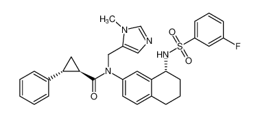 (1R,2R)-N-((R)-8-((3-fluorophenyl)sulfonamido)-5,6,7,8-tetrahydronaphthalen-2-yl)-N-((1-methyl-1H-imidazol-5-yl)methyl)-2-phenylcyclopropane-1-carboxamide CAS:393516-50-2 manufacturer & supplier