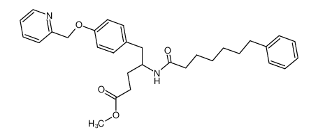 (RS)-4-(7-Phenyl-heptanoylamino)-5-[4-(pyridin-2-ylmethoxy)-phenyl]-pentanoic acid methyl ester CAS:393569-75-0 manufacturer & supplier