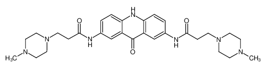 2,7-bis[3-(4'-N-ethyl)piperizinopropionamido]-9(10H)-acridone CAS:393570-15-5 manufacturer & supplier