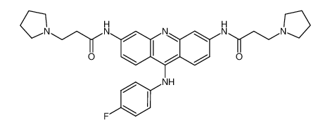 N-{9-[4'-fluorophenylamino]}-3,6-bis(3-pyrrolidinopropionamido)acridine CAS:393570-35-9 manufacturer & supplier