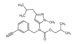 isobutyl (3-cyanobenzyl)(3-isobutyl-1-methyl-1H-pyrazol-5-yl)carbamate CAS:393576-69-7 manufacturer & supplier