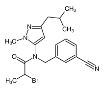 2-bromo-N-(3-cyanobenzyl)-N-(3-isobutyl-1-methyl-1H-pyrazol-5-yl)propanamide CAS:393579-06-1 manufacturer & supplier