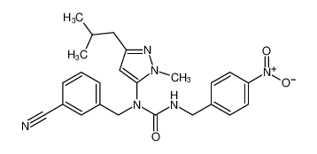 1-(3-cyanobenzyl)-1-(3-isobutyl-1-methyl-1H-pyrazol-5-yl)-3-(4-nitrobenzyl)urea CAS:393579-59-4 manufacturer & supplier