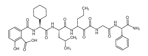 2-(((1S,4S,14S)-15-amino-1-cyclohexyl-4-isobutyl-2,5,8,9,12,15-hexaoxo-14-phenyl-7-propyl-3,6,10,13-tetraazapentadecyl)carbamoyl)-6-hydroxybenzoic acid CAS:393582-17-7 manufacturer & supplier