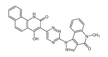 4-hydroxy-3-(3-(5-methyl-4-oxo-4,5-dihydro-1H-pyrazolo[4,3-c]quinolin-1-yl)-1,2,4-triazin-6-yl)benzo[h]quinolin-2(1H)-one CAS:393585-81-4 manufacturer & supplier