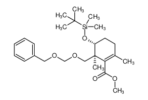 rel-methyl (5R,6S)-6-(((benzyloxy)methoxy)methyl)-5-((tert-butyldimethylsilyl)oxy)-2,6-dimethylcyclohex-1-ene-1-carboxylate CAS:393588-50-6 manufacturer & supplier