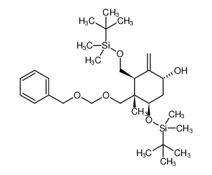 rel-(1R,3S,4S,5R)-4-(((benzyloxy)methoxy)methyl)-5-((tert-butyldimethylsilyl)oxy)-3-(((tert-butyldimethylsilyl)oxy)methyl)-4-methyl-2-methylenecyclohexan-1-ol CAS:393588-57-3 manufacturer & supplier