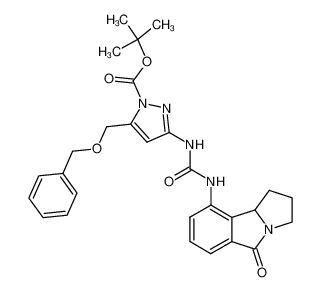 tert-butyl 5-[(benzyloxy)methyl]-3-({[(5-oxo-2,3,5,9b-tetrahydro-1H-pyrrolo[2,1-α]isoindol-9-yl)amino]carbonyl}amino)-1H-pyrazole-1-carboxylate CAS:393590-65-3 manufacturer & supplier