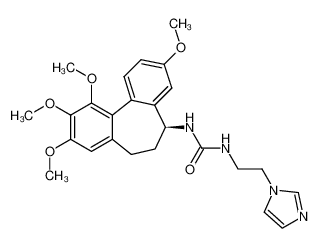 N-{N-[2-(imidazol-1-yl)ethyl]carbamoyl}-5(S)-3,9,10,11-tetramethoxy-6,7-dihydro-5H-dibenzo[a,c]cyclohepten-5-ylamine CAS:393785-01-8 manufacturer & supplier