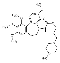 3-(1-methylpiperazin-4-yl)propyl N-[(5S)-3,9,10,11-tetramethoxy-6,7-dihydro-5H-dibenzo [a,c]cyclohepten-5-yl]carbamate CAS:393785-07-4 manufacturer & supplier