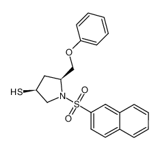 (3S,5S)-1-(naphthalene-2-sulfonyl)-5-phenoxymethyl-pyrrolidine-3-thiol CAS:393791-30-5 manufacturer & supplier