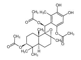 Acetic acid (S)-(6-acetoxy-3,4-dihydroxy-2-methyl-phenyl)-((1aR,3aS,5S,7aS,7bR)-5-acetoxy-1a,4,4,7a-tetramethyl-octahydro-1-oxa-cyclopropa[a]naphthalen-7b-yl)-methyl ester CAS:393803-68-4 manufacturer & supplier