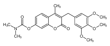 4-methyl-2-oxo-3-(3,4,5-trimethoxybenzyl)-2H-chromen-7-yl dimethylcarbamate CAS:393810-74-7 manufacturer & supplier