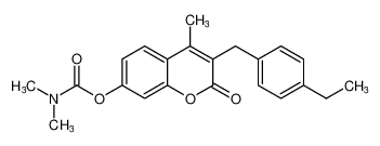 3-(4-ethylbenzyl)-4-methyl-2-oxo-2H-chromen-7-yl dimethylcarbamate CAS:393810-90-7 manufacturer & supplier