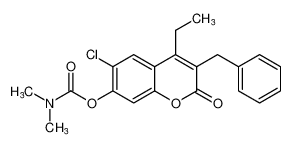 3-benzyl-6-chloro-4-ethyl-2-oxo-2H-chromen-7-yl dimethylcarbamate CAS:393811-10-4 manufacturer & supplier