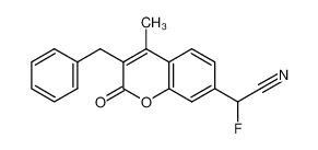 2-(3-benzyl-4-methyl-2-oxo-2H-chromen-7-yl)-2-fluoroacetonitrile CAS:393812-51-6 manufacturer & supplier