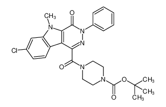 tert-butyl 4-(7-chloro-5-methyl-4-oxo-3-phenyl-4,5-dihydro-3H-pyridazino[4,5-b]indole-1-carbonyl)piperazine-1-carboxylate CAS:393813-33-7 manufacturer & supplier