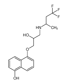 5-(2-hydroxy-3-((4,4,4-trifluorobutan-2-yl)amino)propoxy)naphthalen-1-ol CAS:393828-88-1 manufacturer & supplier