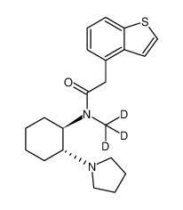 2-(benzo[b]thiophen-4-yl)-N-(methyl-d3)-N-((1R,2R)-2-(pyrrolidin-1-yl)cyclohexyl)acetamide CAS:393830-21-2 manufacturer & supplier