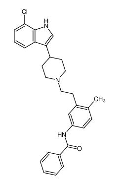 3-(1-{2-[5-(benzoylamino)-2-Methylphenyl]ethyl}piperidin-4-yl)-7-chloro-1H-indole CAS:393836-88-9 manufacturer & supplier