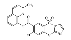 2-methylquinolin-8-yl 8-chlorobenzo[e]imidazo[1,2-b][1,4,2]dithiazine-7-carboxylate 5,5-dioxide CAS:393843-22-6 manufacturer & supplier