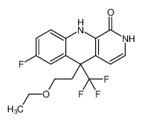 5-(2-ethoxyethyl)-7-fluoro-5-(trifluoromethyl)-5,10-dihydrobenzo[b][1,7]naphthyridin-1(2H)-one CAS:393861-60-4 manufacturer & supplier