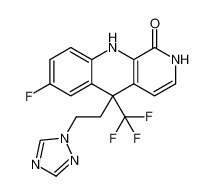 5-(2-(1H-1,2,4-triazol-1-yl)ethyl)-7-fluoro-5-(trifluoromethyl)-5,10-dihydrobenzo[b][1,7]naphthyridin-1(2H)-one CAS:393862-69-6 manufacturer & supplier