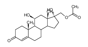 Acetic acid (10R,11S,13S,17R)-11,17-dihydroxy-10,13-dimethyl-3-oxo-2,3,6,7,8,9,10,11,12,13,14,15,16,17-tetradecahydro-1H-cyclopenta[a]phenanthren-17-ylmethyl ester CAS:3941-64-8 manufacturer & supplier