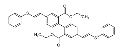 diethyl 4,4'-bis((E)-2-(phenylthio)vinyl)-[1,1'-biphenyl]-2,2'-dicarboxylate CAS:394208-55-0 manufacturer & supplier