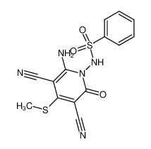 N-(6-Amino-3,5-dicyano-4-methylsulfanyl-2-oxo-2H-pyridin-1-yl)-benzenesulfonamide CAS:394234-97-0 manufacturer & supplier