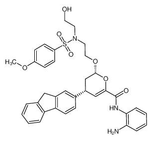 (2R,4R)-N-(2-aminophenyl)-4-(9H-fluoren-2-yl)-2-(2-((N-(2-hydroxyethyl)-4-methoxyphenyl)sulfonamido)ethoxy)-3,4-dihydro-2H-pyran-6-carboxamide CAS:394253-10-2 manufacturer & supplier