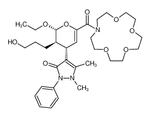 4-((2R,3R,4S)-6-(1,4,7,10-tetraoxa-13-azacyclopentadecane-13-carbonyl)-2-ethoxy-3-(3-hydroxypropyl)-3,4-dihydro-2H-pyran-4-yl)-1,5-dimethyl-2-phenyl-1,2-dihydro-3H-pyrazol-3-one CAS:394253-22-6 manufacturer & supplier