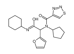 N-[2-(cyclohexylamino)-1-(furan-2-yl)-2-oxoethyl]-N-cyclopentylthiadiazole-4-carboxamide CAS:3946-62-1 manufacturer & supplier