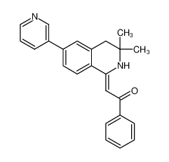 (Z)-2-(6-(pyridin-3-yl)-3,3-dimethyl-3,4-dihydro-(2H)-isoquinolin-1-ylidene)-1-phenylethan-1-one CAS:394648-34-1 manufacturer & supplier