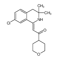 (Z)-2-(7-chloro-3,3-dimethyl-3,4-dihydro-(2H)-isoquinolin-1-ylidene)-1-(tetrahydropyran-4-yl)ethan-1-one CAS:394649-27-5 manufacturer & supplier